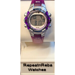 Timex 1440 Sports T5K459 Digital, Start/Stop, 50M Water Resistant in Purple/Gray